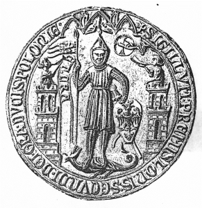 Pieczęć piesza księcia wielkopolskiego i krakowskiego Przemysła II z 1290 r. - odrys