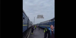 Rosyjski dron uderza w pociąg Kijów-Warszawa w pobliżu polskiej granicy