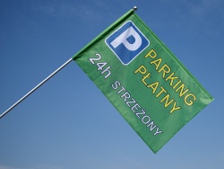 Flaga informacyjna - Parking płatny